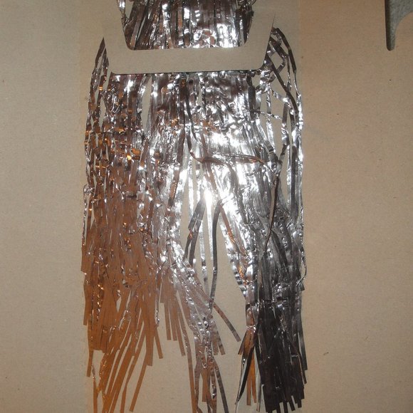 Real Metal Foil German Christmas Tree Icicles Tinsel Old Style Stanniol Lametta - Picture 4 of 7